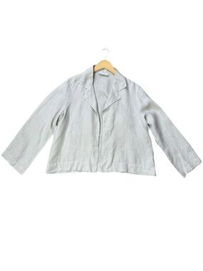 Bryn Walker Linen Oversized Neutral Blazer size S
